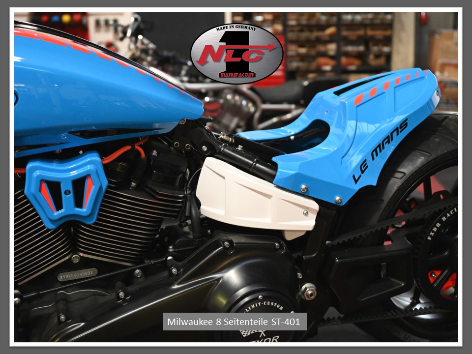 ST-401       Seitenteile für Milwaukee 8 / Street-Bob oder Custom Umbauten mit Airride