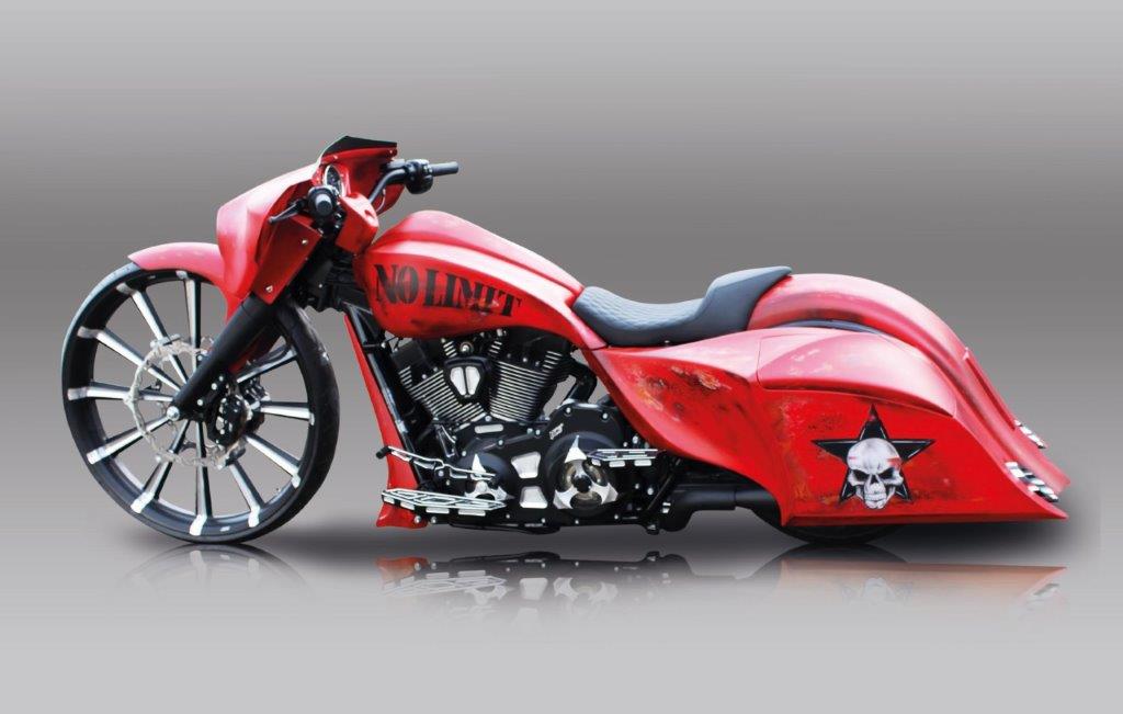 T-5140      NLC Sozius Touring Roadking Trittbretter - Design "Cut" Bj. 2009-2017