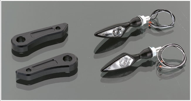 Z-4200-3    Blinkerhalter  hinten universal - schwarz
