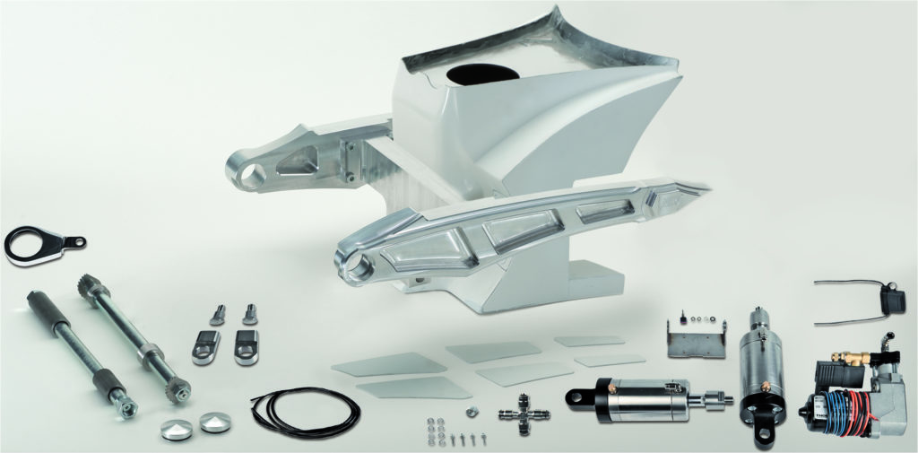 DS-3001    NLC - Schwingenkit down-shock "cut-out" "für alle V-Rod ab 2007