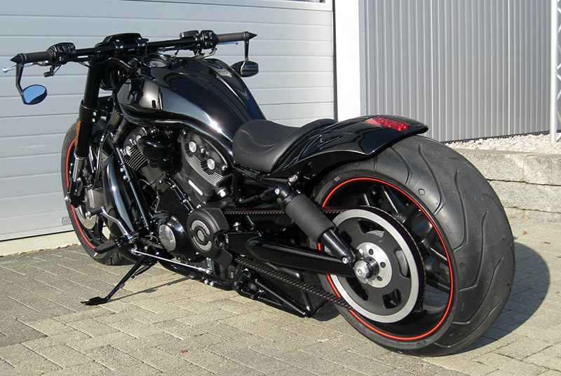 VR-40590    Heckfender V-Rod GFK ab Bj. 2007 Reifenbreite 240 - 260