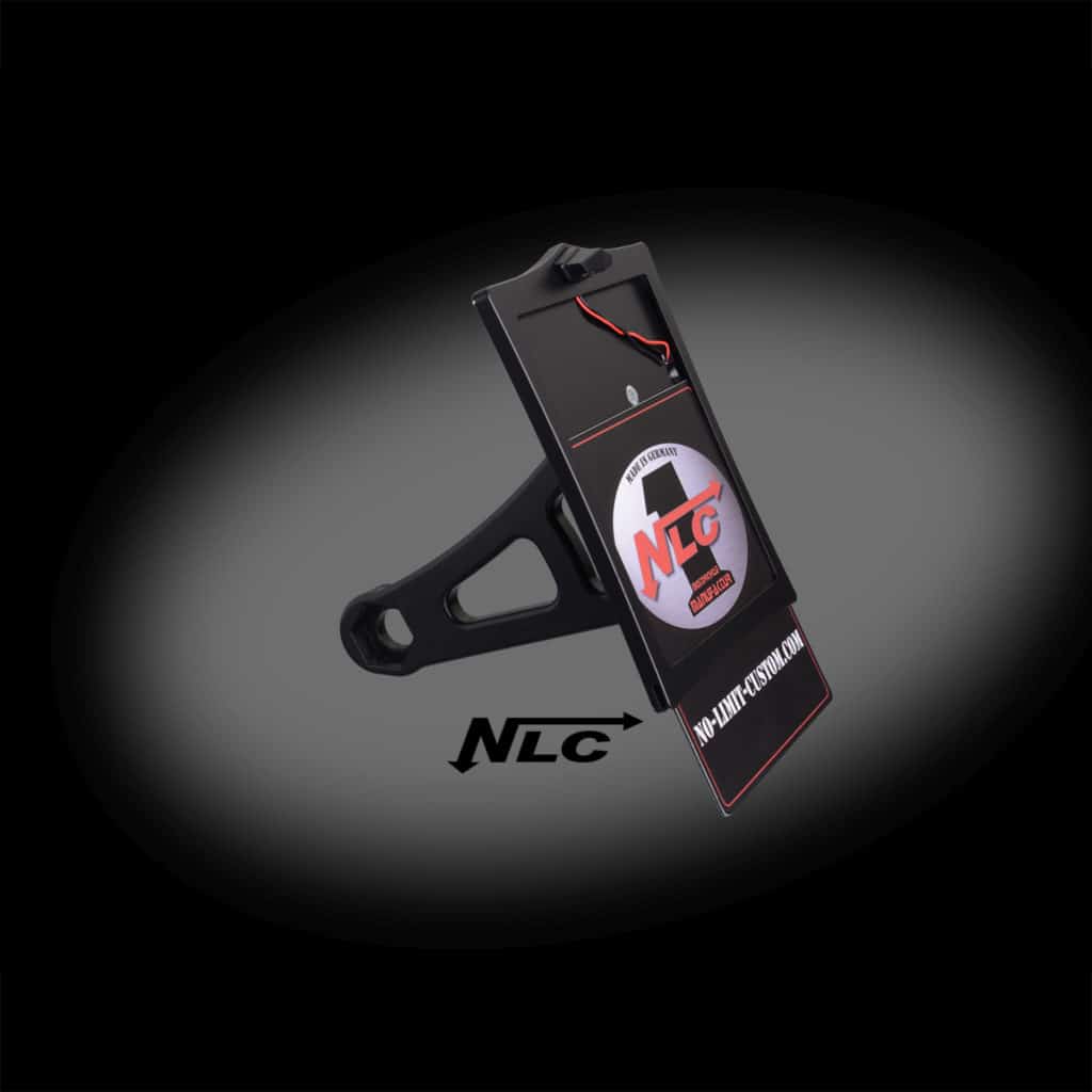 KH-66710    seitlicher Kennzeichenhalter für Softail Original Schwinge 2008 - 2017