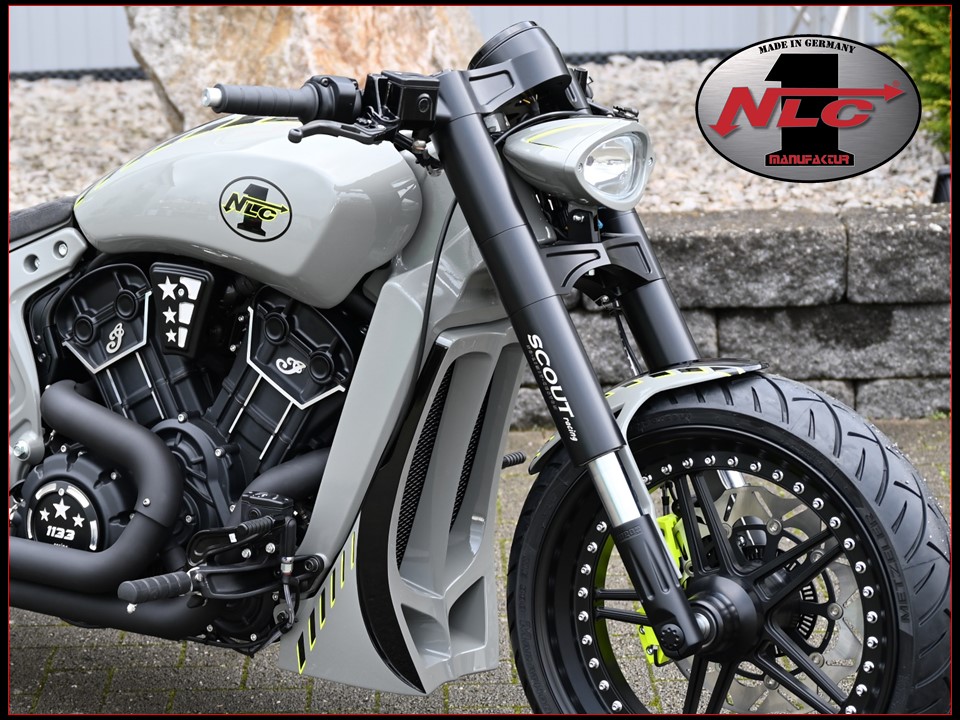 IS-10100 Kühlerblende -RACING - für Indian Scout