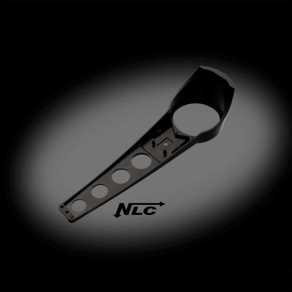 ST-40823      3D-Aluminium Dash für Fatboy 2018 milwaukee eight / schwarz contrast-cut