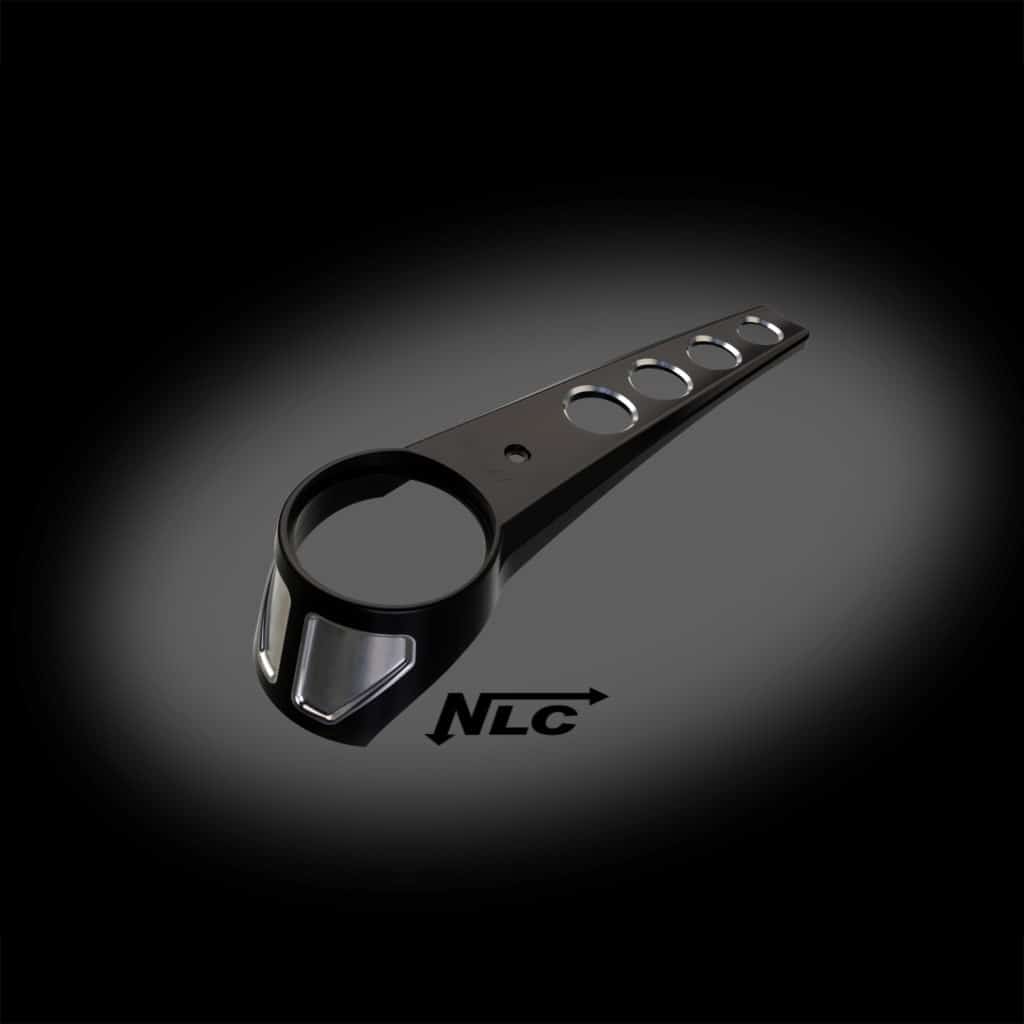 ST-40823      3D-Aluminium Dash für Fatboy 2018 milwaukee eight / schwarz contrast-cut