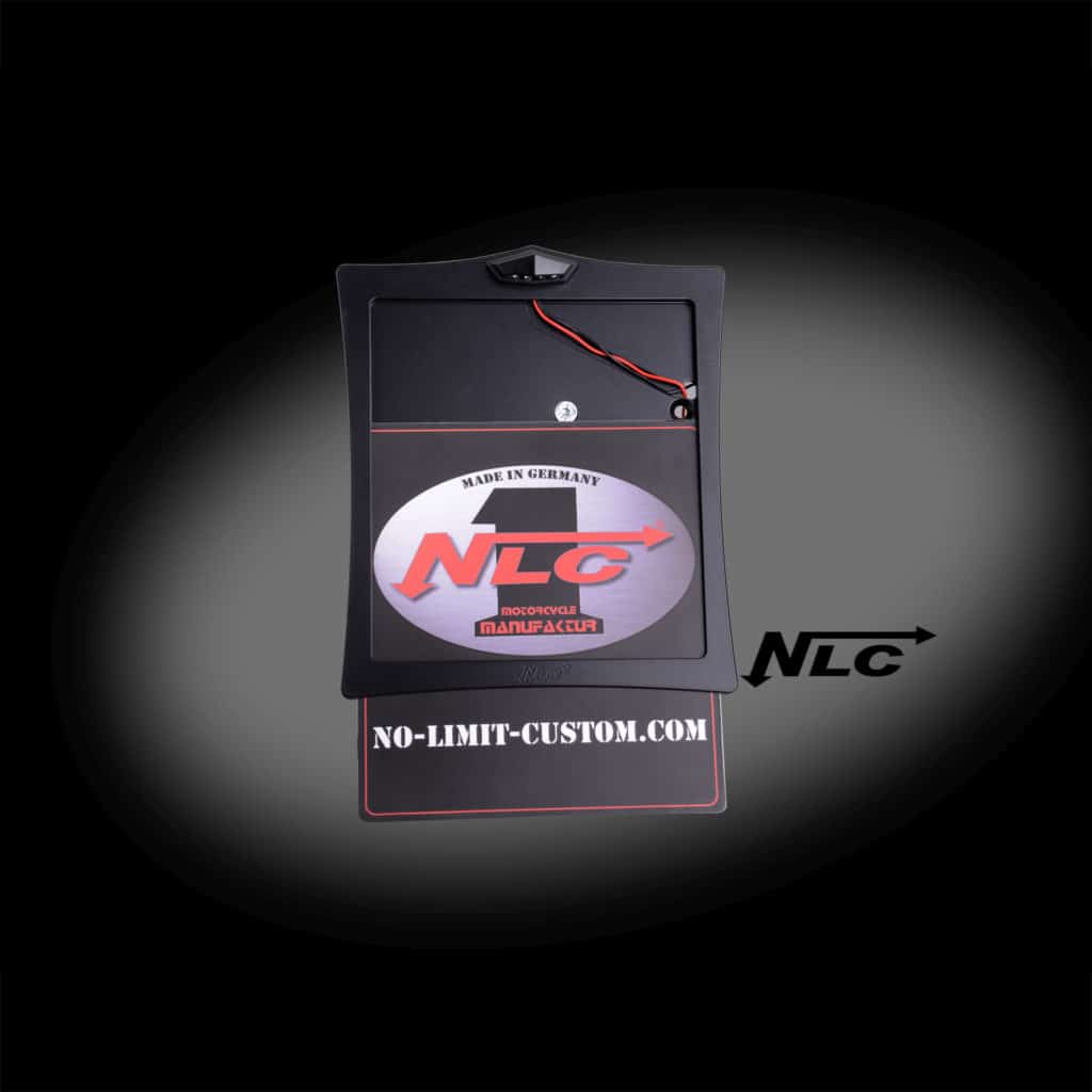 KH-66630   seitlicher Kennzeichenhalter für NLC V-Rod Design Schwinge 2002 - 2017