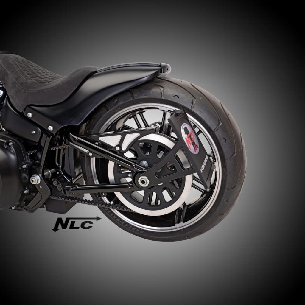 ST-40903     3D-Aluminium Riemenschutz für alle Softail 2018 milwaukee eight / schwarz contrast-cut