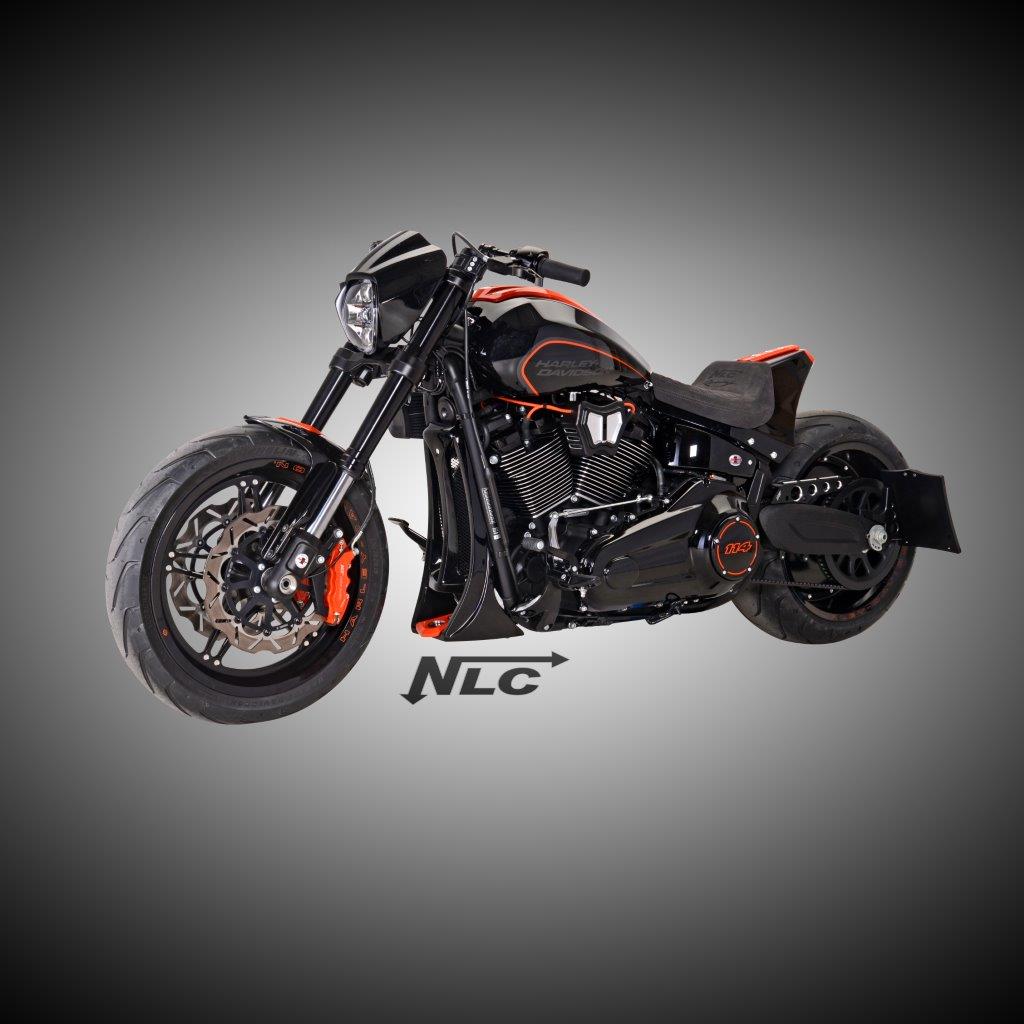 ST-40913      3D-Aluminium Riemenschutz für FXDR 2018 milwaukee eight / schwarz contrast-cut