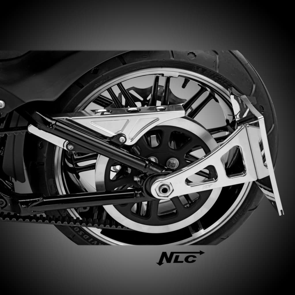 ST-40902     3D-Aluminium Riemenschutz für alle Softail 2018 milwaukee eight / poliert