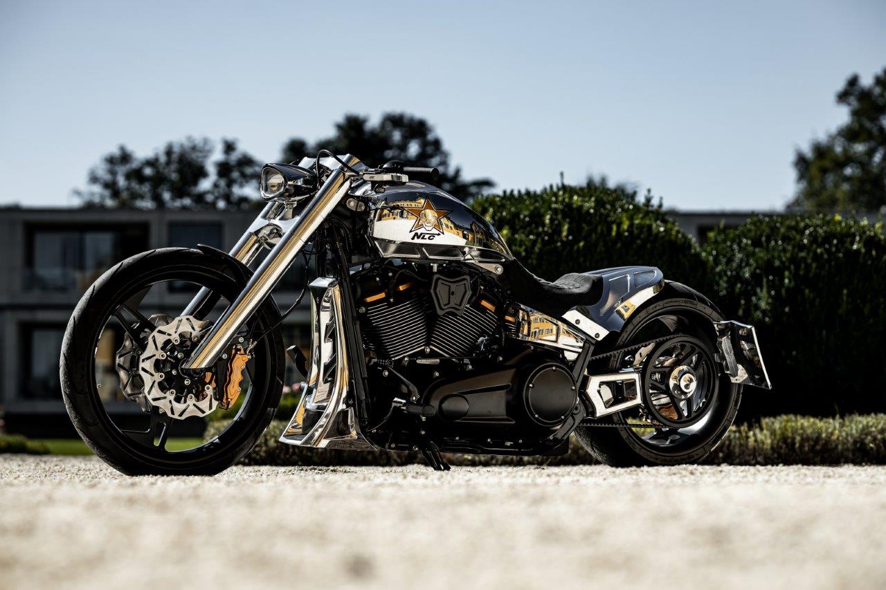 ST-3014   3D-Einarm Schwingen-Kit 18 Zoll für Softail M8