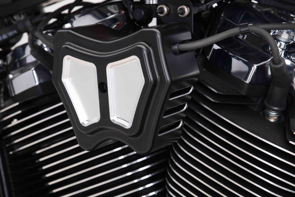 ST-40903     3D-Aluminium Riemenschutz für alle Softail 2018 milwaukee eight / schwarz contrast-cut