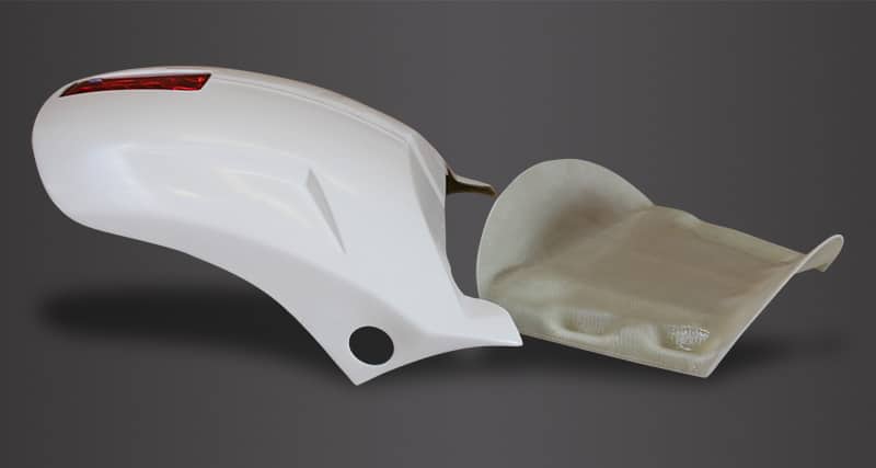 VR-40580    Heckfender V-Rod GFK ab Bj. 2007 Reifenbreite 280 - 300