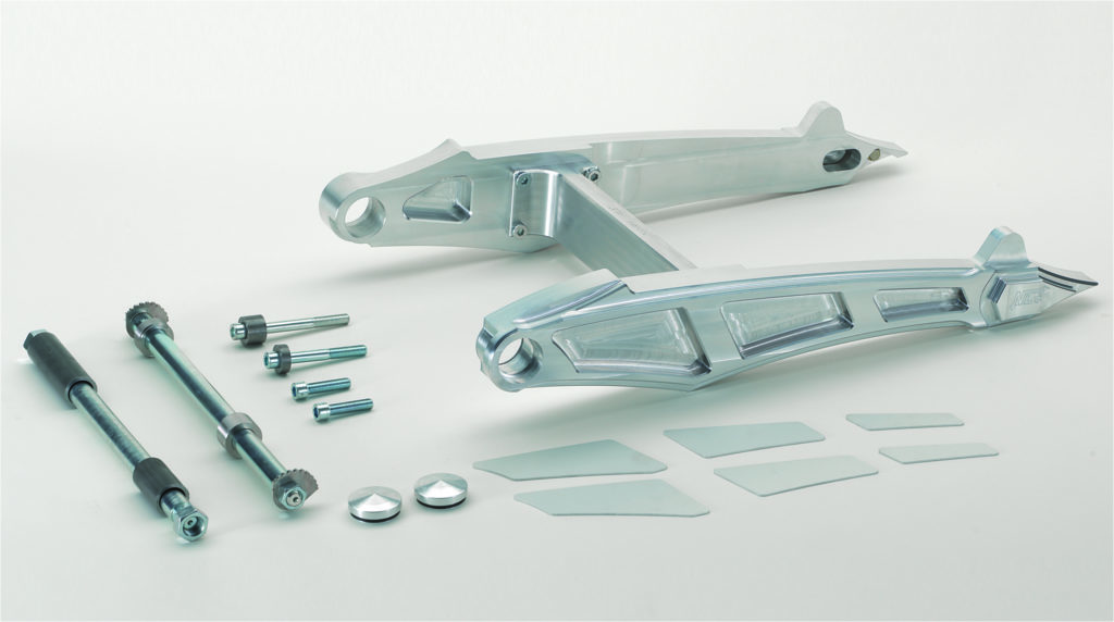 VR-3001    NLC Alu-Designschwinge "Cut-Out" für V-Rod von Bj.2002-2017