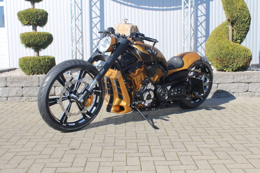 VR-50190       3D-Gabelbrückenkit OEM 290mm breite für alle V-Rod  ab 2012 / Muscle
