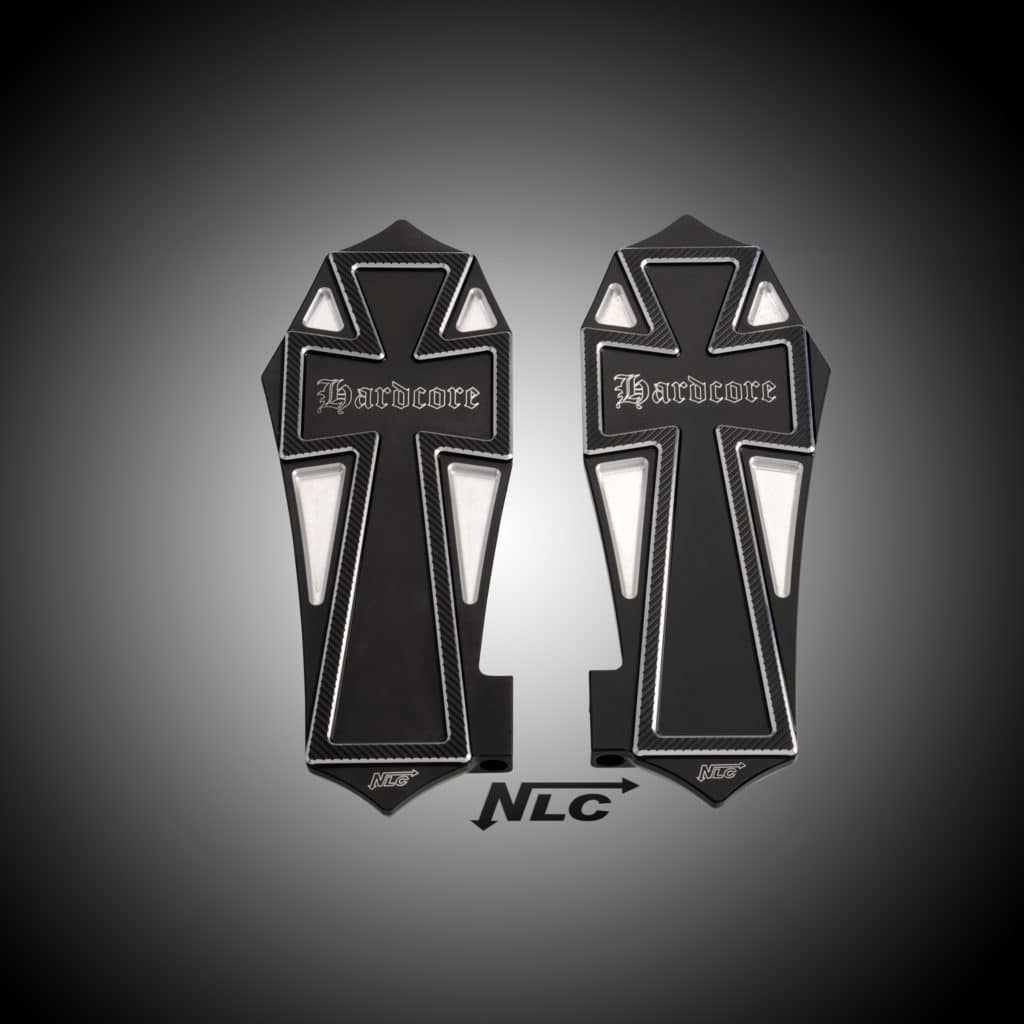 Z-51320     NLC Trittbretter "Gothic" für Softail und Touring Modelle