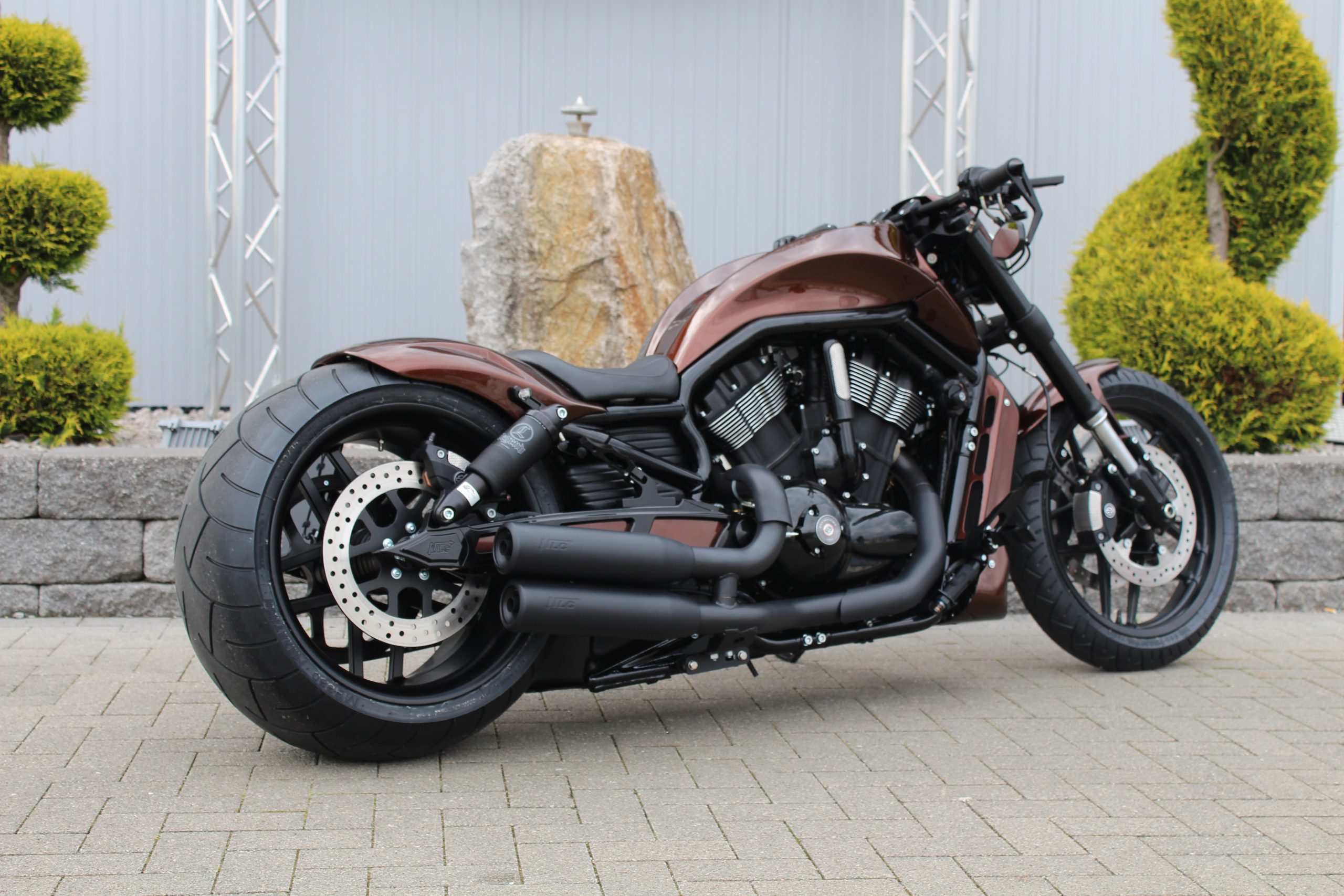VR-40601   Heckfender V-Rod GFK ab Bj.2007 Reifenbreite 240 - 260