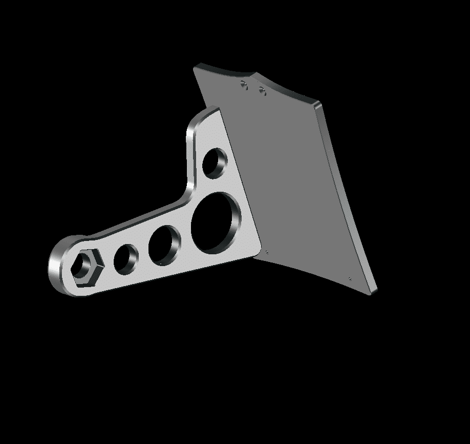 KH-66710    seitlicher Kennzeichenhalter für Softail Original Schwinge 2008 - 2017