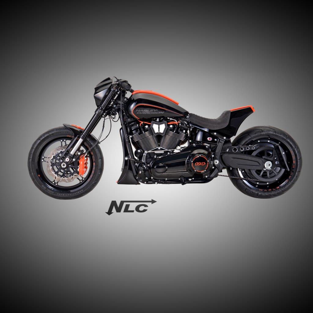 ST-40913      3D-Aluminium Riemenschutz für FXDR 2018 milwaukee eight / schwarz contrast-cut
