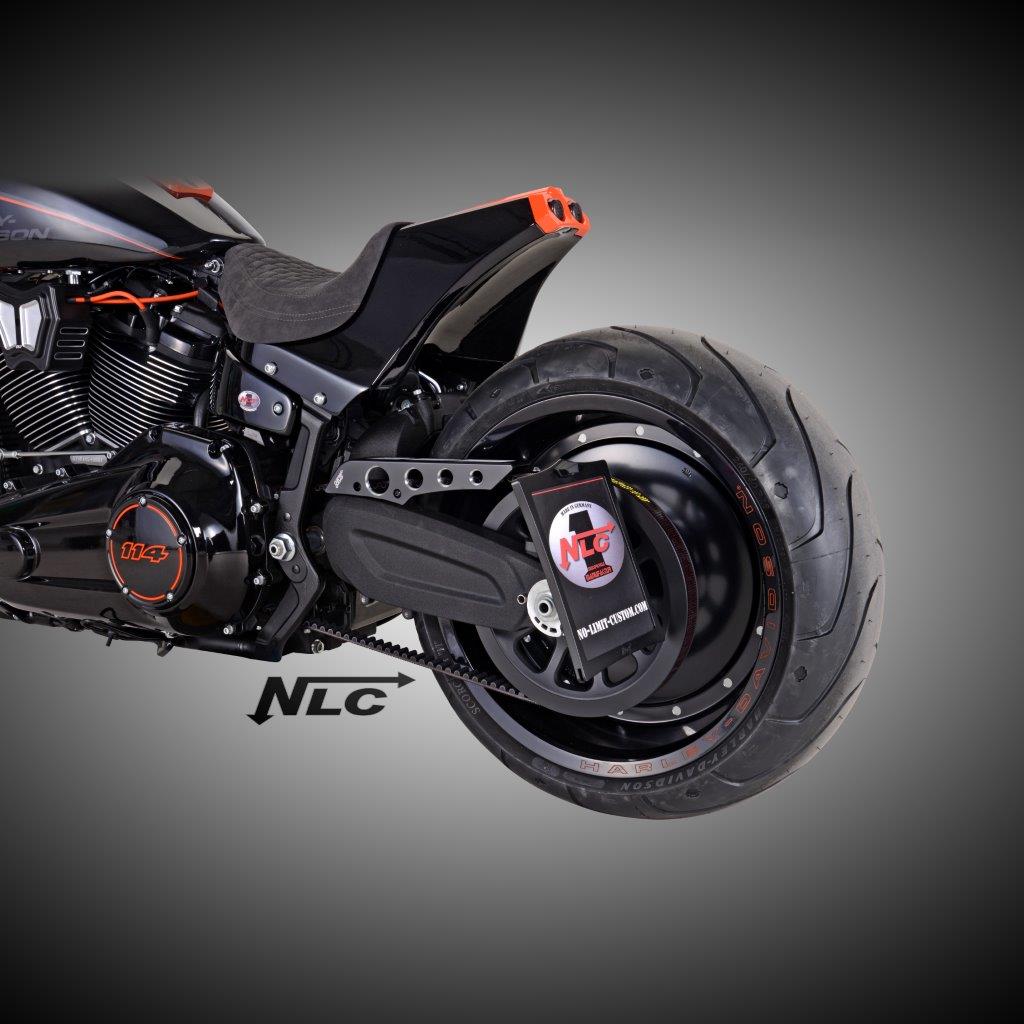 ST-40922     3D-Aluminium Riemenschutz für FXDR 2018 milwaukee eight /poliert