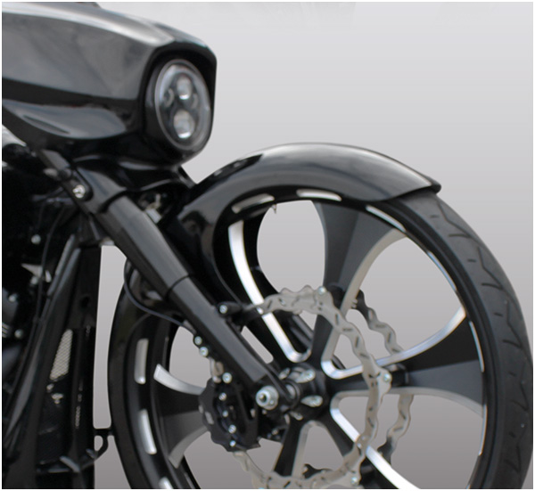 T-4093    Touring Stahl Frontfender Design "Erl King" 30 Zoll