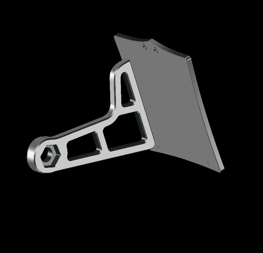 KH-66710    seitlicher Kennzeichenhalter für Softail Original Schwinge 2008 - 2017
